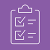 icon of clipboard with checklist